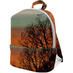 Twilight Sunset Sky Evening Clouds Zip Up Backpack by Amaryn4rt