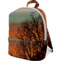 Twilight Sunset Sky Evening Clouds Zip Up Backpack View1