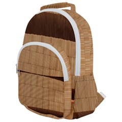 Architecture Art Boxes Brown Rounded Multi Pocket Backpack by Amaryn4rt