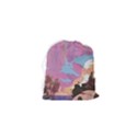 Pink Mountains Grand Canyon Psychedelic Mountain Drawstring Pouch (XS) View2