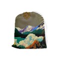 Surreal Art Psychadelic Mountain Drawstring Pouch (Large) View1