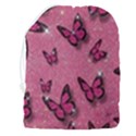 Pink Glitter Butterfly Drawstring Pouch (3XL) View2