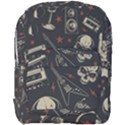 Grunge Seamless Pattern With Skulls Full Print Backpack View1
