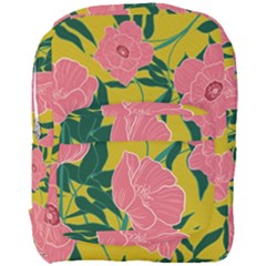 Pink Flower Seamless Pattern Full Print Backpack by Bedest
