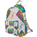 Seamless Pattern With Colorful Cassettes Hippie Style Doodle Musical Texture Wrapping Fabric Vector The Plain Backpack View1