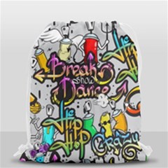 Hip Hop Background Drawstring Bag (small) by Bedest