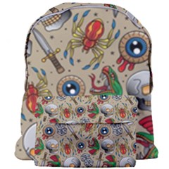Tattoo Pattern Giant Full Print Backpack by Bedest