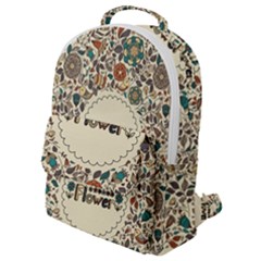 Seamless Pattern With Flower Birds Flap Pocket Backpack (small) by Bedest