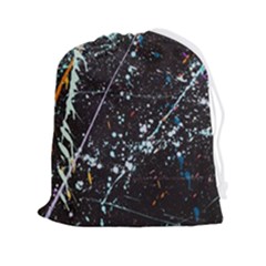 Abstract Colorful Texture Drawstring Pouch (2xl) by Bedest