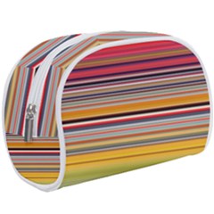 Neopolitan Horizontal Lines Strokes Make Up Case (large) by Pakjumat