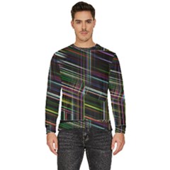False Prismatic Black Background Men s Fleece Sweatshirt by Pakjumat