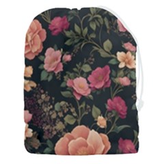 Flower Pattern Drawstring Pouch (3xl) by Pakjumat