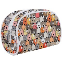 Cute Dog Seamless Pattern Background Make Up Case (large) by Pakjumat