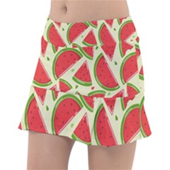 Cute Watermelon Seamless Pattern Classic Tennis Skirt by Pakjumat