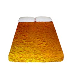 Beer Bubbles Pattern Fitted Sheet (full/ Double Size) by Maspions