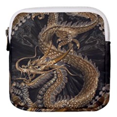 Fantasy Dragon Pentagram Mini Square Pouch by Maspions
