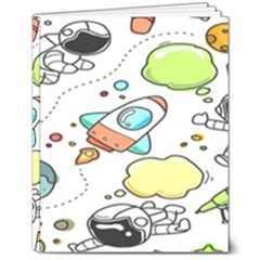 Sketch Cartoon Space Set 8  X 10  Hardcover Notebook by Hannah976