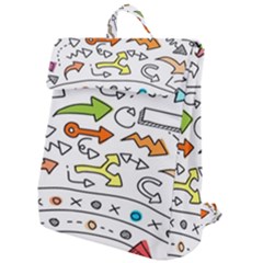 Desktop Pattern Art Graphic Design Flap Top Backpack by Hannah976