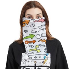 Desktop Pattern Art Graphic Design Face Covering Bandana (triangle) by Hannah976