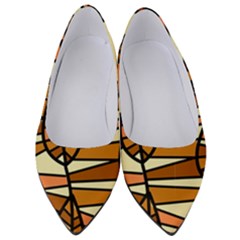Autumn Leaf Mosaic Seamless Women s Low Heels by Hannah976