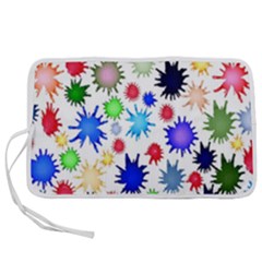 Inks Drops Black Colorful Paint Pen Storage Case (s) by Hannah976