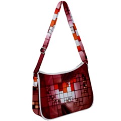 Pattern Structure Light Patterns Zip Up Shoulder Bag by Hannah976