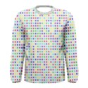 Dots Color Rows Columns Background Men s Long Sleeve T-Shirt View1