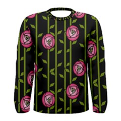 Rose Abstract Rose Garden Men s Long Sleeve T-shirt by Hannah976