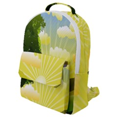 Wallpaper Background Landscape Flap Pocket Backpack (small) by Hannah976