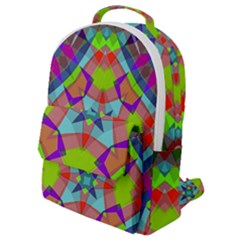 Farbenpracht Kaleidoscope Pattern Flap Pocket Backpack (small) by Hannah976