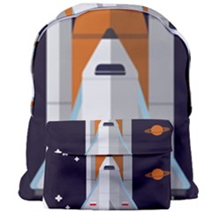 Rocket Space Universe Spaceship Giant Full Print Backpack by Sarkoni
