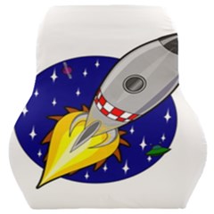 Rocket Ship Launch Vehicle Moon Car Seat Back Cushion  by Sarkoni