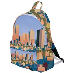 City Buildings Urban Dawn The Plain Backpack by Sarkoni