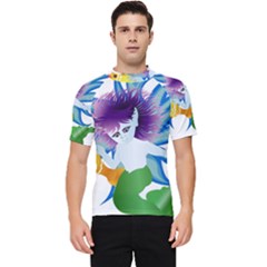 Mermaid Fantasy Undersea Merman Men s Short Sleeve Rash Guard by Sarkoni