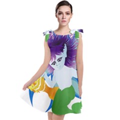 Mermaid Fantasy Undersea Merman Tie Up Tunic Dress by Sarkoni