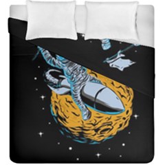Astronaut Planet Space Science Duvet Cover Double Side (king Size) by Sarkoni
