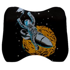 Astronaut Planet Space Science Velour Head Support Cushion by Sarkoni