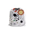 Astronaut Drawing Planet Drawstring Pouch (Medium) View1