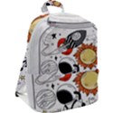 Astronaut Drawing Planet Zip Up Backpack View2