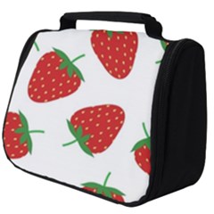 Seamless Pattern Fresh Strawberry Full Print Travel Pouch (big) by Sarkoni
