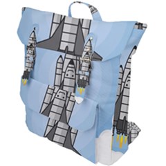 Rocket Shuttle Spaceship Science Buckle Up Backpack by Sarkoni