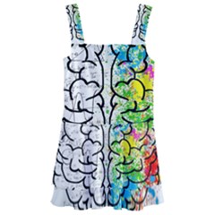 Brain Mind Psychology Idea Drawing Kids  Layered Skirt Swimsuit by Grandong