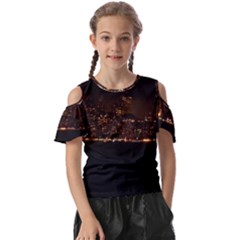 San Fransisco Usa California Water Kids  Butterfly Cutout T-shirt by Grandong