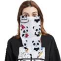 Playing Pandas Cartoons Face Covering Bandana (Triangle) View1