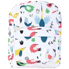 Vector Set Isolates With Cute Birds Scandinavian Style Full Print Backpack by Apen