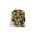 Cowboy Skeleton With Gun Illustration Drawstring Pouch (Small) View2