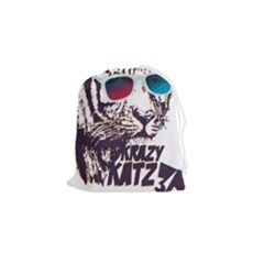 Krazy Katz 3d Tiger Roar Animal Drawstring Pouch (small) by Sarkoni