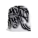 Hip Hop Music Drawing Art Graffiti Drawstring Pouch (XL) View1
