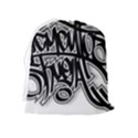 Hip Hop Music Drawing Art Graffiti Drawstring Pouch (XL) View2