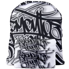 Hip Hop Music Drawing Art Graffiti Giant Full Print Backpack by Sarkoni